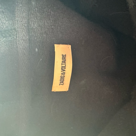 ZADIG & VOLTAIRE Clipper Skull Foil Sweatshirt Hoodie size small Black & gold - Picture 4 of 4